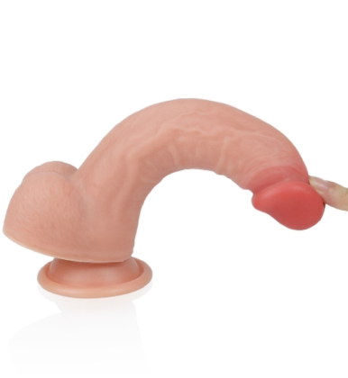 8 inch Real Silicone Dildo  LV4004F -4
